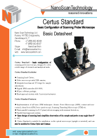 Certus Standard - atomic force microscope